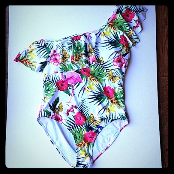 holipick Other - One piece off shoulder bathing suit (0091)